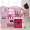 CLASSIC WORLD Duża Drewniana Kuchnia dla Dzieci CLASSIC VINTAGE PINK XXL
