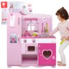 CLASSIC WORLD Duża Drewniana Kuchnia dla Dzieci CLASSIC VINTAGE PINK XXL