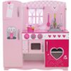 CLASSIC WORLD Duża Drewniana Kuchnia dla Dzieci CLASSIC VINTAGE PINK XXL