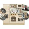 CLASSIC WORLD Ogromna Drewniana Kuchnia dla Dzieci Superior Kitchen 3+