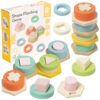 CLASSIC WORLD Sorter Montessori Kształtów i Kolorów Układanka Wieża