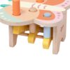 CLASSIC WORLD Wbijak Pastelowy Motylek Montessori z Młoteczkiem