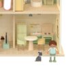 CLASSIC WORLD Wielki Drewniany Domek dla Lalek z mebelkami