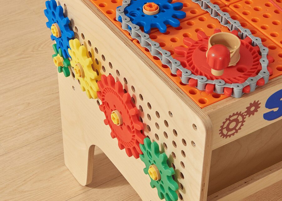 MASTERKIDZ Drewniany Warsztat XXL Montessori STEM z Narzędziami + Akcesoria