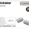 MASTERKIDZ Zestaw 2 Metalowe Kosze Szuszarka Do Naczyń Do Kuchni Dla Dzieci