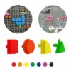 MASTERKIDZ Zestaw Kołeczki w kształcie figur geometrycznych 64szt do tablic STEM