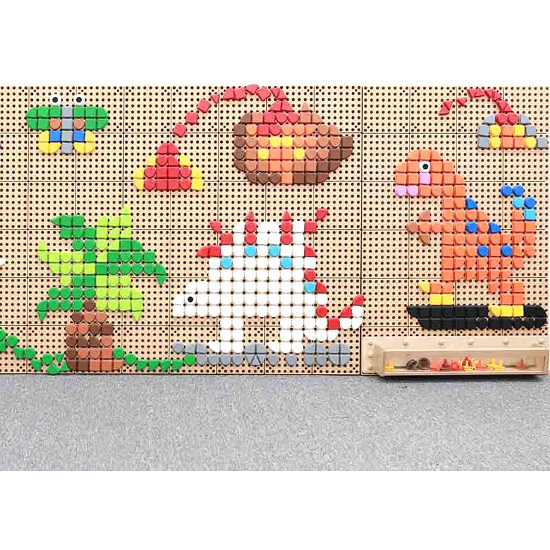MASTERKIDZ Zestaw Kołeczki w kształcie figur geometrycznych 64szt do tablic STEM