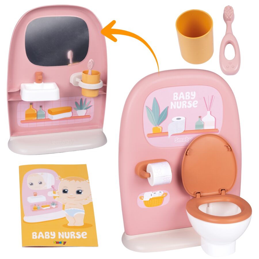 SMOBY Baby Nurse - Dwustronna toaleta Dla lalki 42 cm