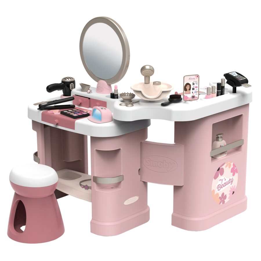 SMOBY Centrum małej stylistki BEAUTY + 26 akcesoria Fryzjer i kosmetyczka