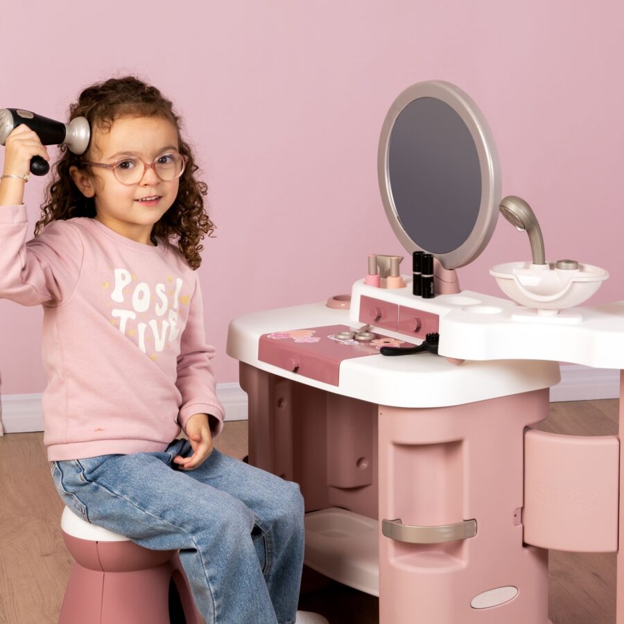 SMOBY Centrum małej stylistki BEAUTY + 26 akcesoria Fryzjer i kosmetyczka