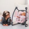 SMOBY Krzesełko do karmienia Maxi Cosy Quinny 3w1 dla lalki Nosidełko Bujak