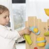 SMOBY Ścianka Aktywności Dwustronna - Tablica Manipulacyjna Montessori