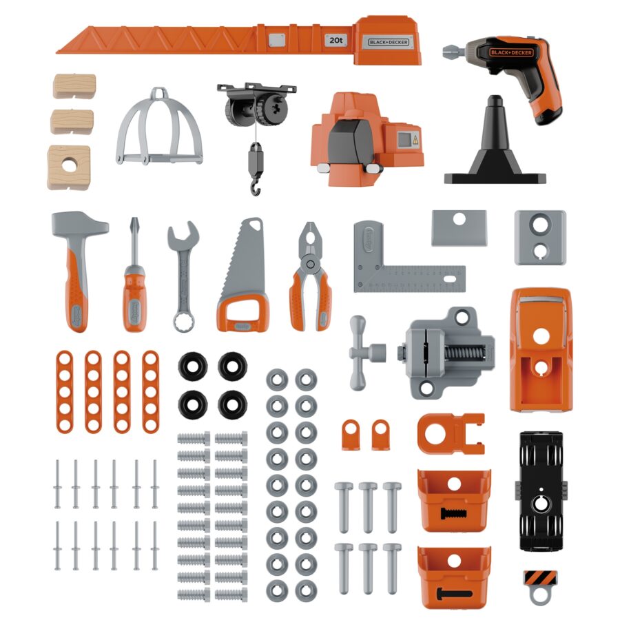 SMOBY Warsztat z Dźwigiem Black+Decker Bricolo Builder