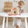 TOOKY TOY Drewniana Składana Farma w Walizce ze Zwierzątkami