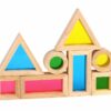 TOOKY TOY Drewniane Kolorowe Klocki Lustra Zestaw 8 el. FSC