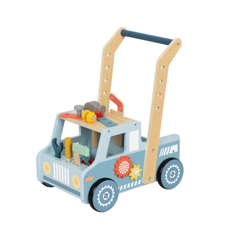 TOOKY TOY Drewniany Chodzik Samochód Mini Warsztat STEM
