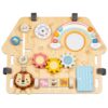 TOOKY TOY Duża Drewniana Tablica Manipulacyjna Domek - Centrum Aktywności