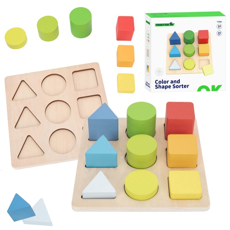 TOOKY TOY Edukacyjna Układanka Figury Geometryczne TOOKY TOY Edukacyjna Układanka Figury Geometryczne