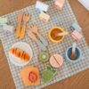 TOOKY TOY Zestaw Piknikowy Owoce do Krojenia Zestaw Śniadaniowy