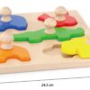 VIGA Drewniane Puzzle z Pinezkami Zwierzęta