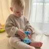 WOOPIE BABY Bębenek Pozytywka Projektor 3w1 Zabawka Muzyczna dla Niemowląt + Walec Roller do Nauki Raczkowania