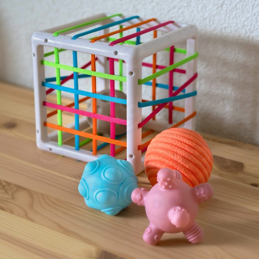 WOOPIE BABY Elastyczna Kostka Sensoryczna Sorter dla Dzieci Zwariowane Kształty 5 el.