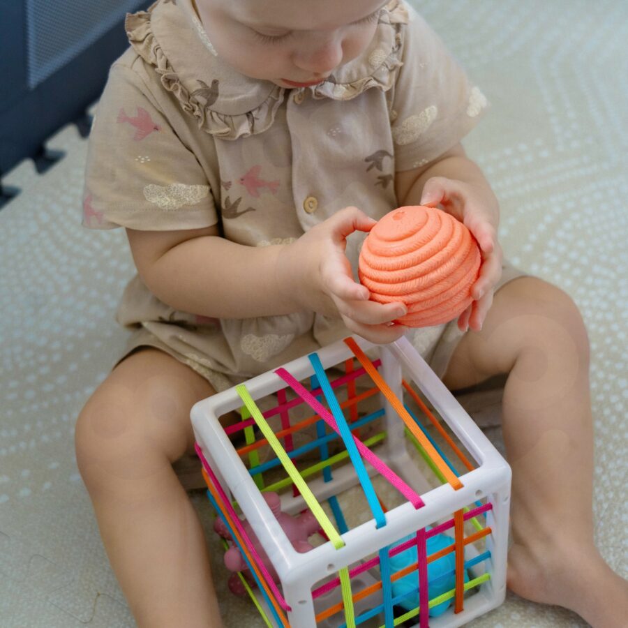 WOOPIE BABY Elastyczna Kostka Sensoryczna Sorter dla Dzieci Zwariowane Kształty 5 el.