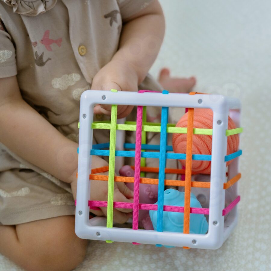 WOOPIE BABY Elastyczna Kostka Sensoryczna Sorter dla Dzieci Zwariowane Kształty 5 el.