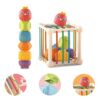 WOOPIE BABY Elastyczna Kostka Sensoryczna Sorter dla Dzieci Zwierzątka + Grzechotka 7 el.