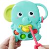 WOOPIE BABY Gryzak Sensoryczny Słonik Montessori 4w1