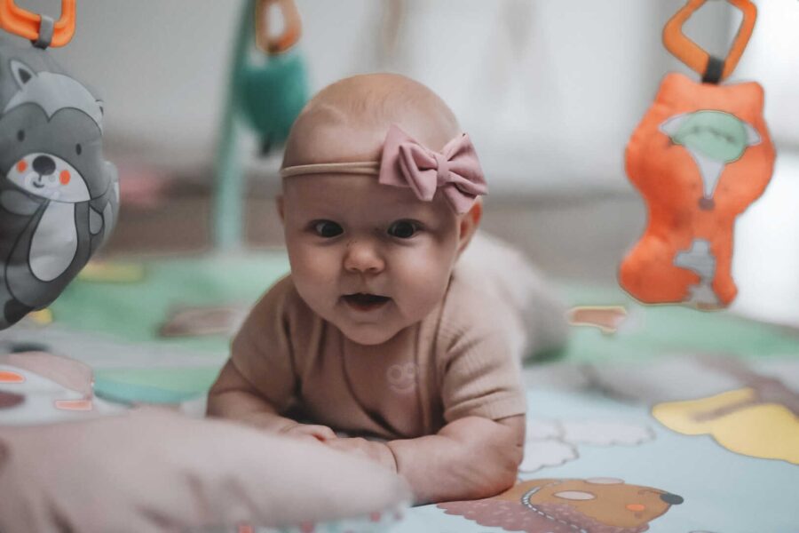 WOOPIE BABY Interaktywna Mata Edukacyjna Sensoryczna 8 Melodii Projektor Motyw Leśny