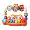 WOOPIE BABY Interaktywne Pianino Edukacyjne Sensoryczne Lisek LED Grzechotki