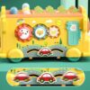 WOOPIE BABY Interaktywny Autobus Montessori Edukacyjny 6w1 Młoteczek Cymbałki +18 m