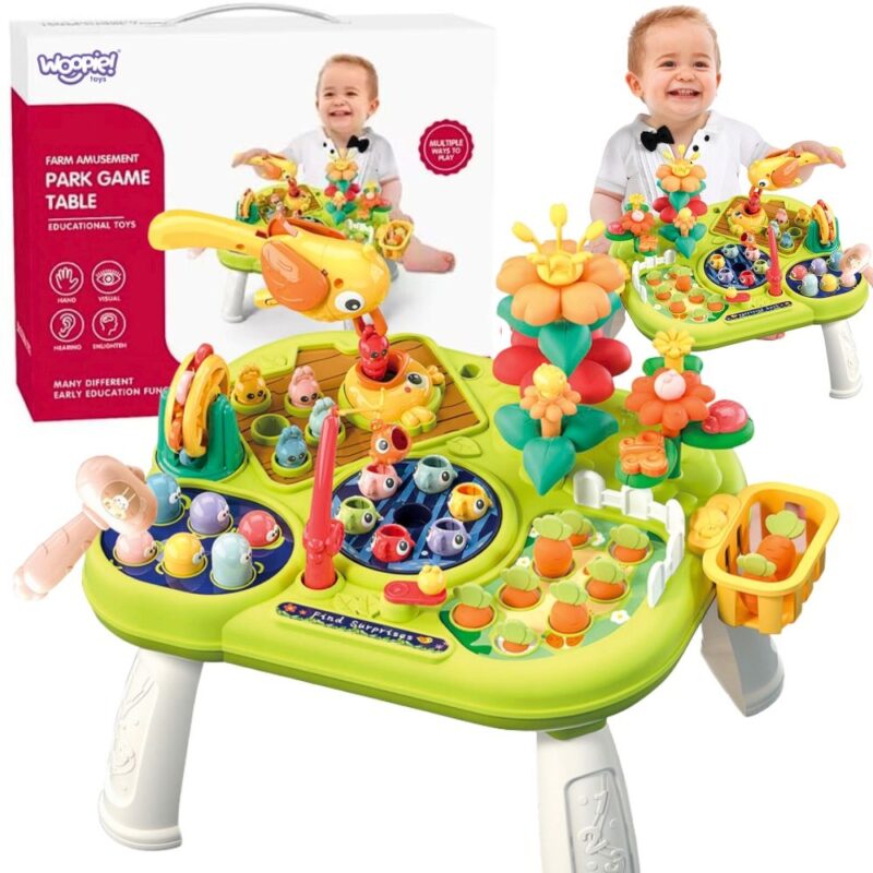 WOOPIE BABY Interaktywny Multistolik Edukacyjny 8w1 Montessori