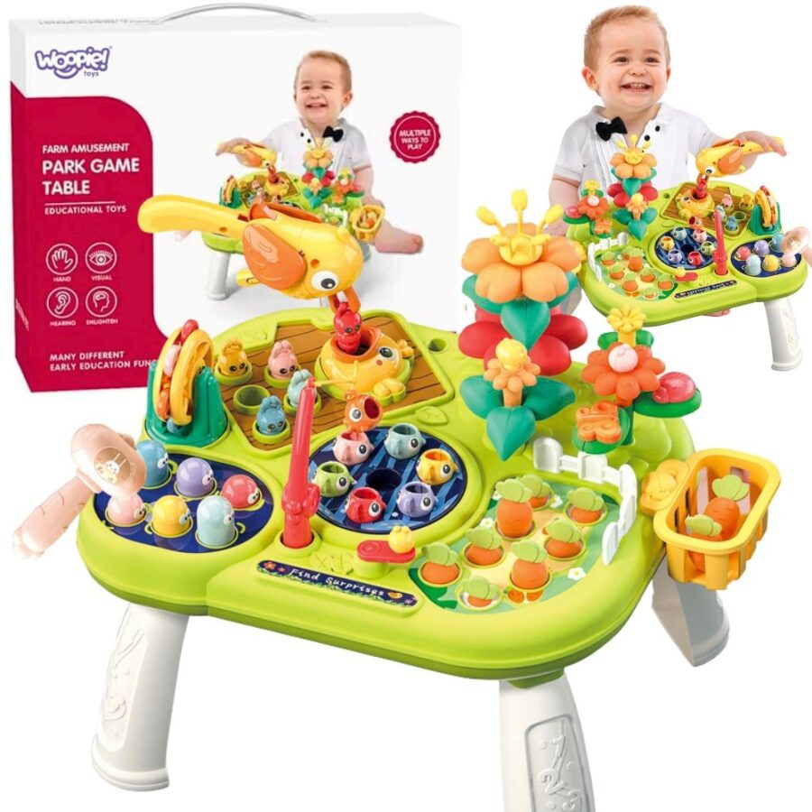 WOOPIE BABY Interaktywny Multistolik Edukacyjny 8w1 Montessori