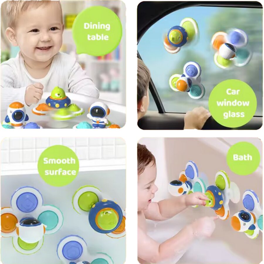 WOOPIE BABY Kosmiczny Spinner Pop-it  Zabawka Sensoryczna  Wymienne 3 szt.