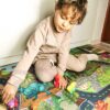 WOOPIE BABY Mata Droga dla Samochodzików  Zestaw Dinozaury Auta + Znaki Drogowe