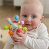 WOOPIE BABY Miękka Grzechotka 2w1 Gryzak Zabawka Sensoryczna dla Niemowląt 0m+