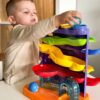 WOOPIE BABY Tor Kulkowy Kulodrom 3w1 Wbijak z Młoteczkiem Zjeżdżalnia dla Samochodzików