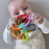 WOOPIE BABY ZABAWKA SENSORYCZNA GRZECHOTKA GRYZAK 2w1