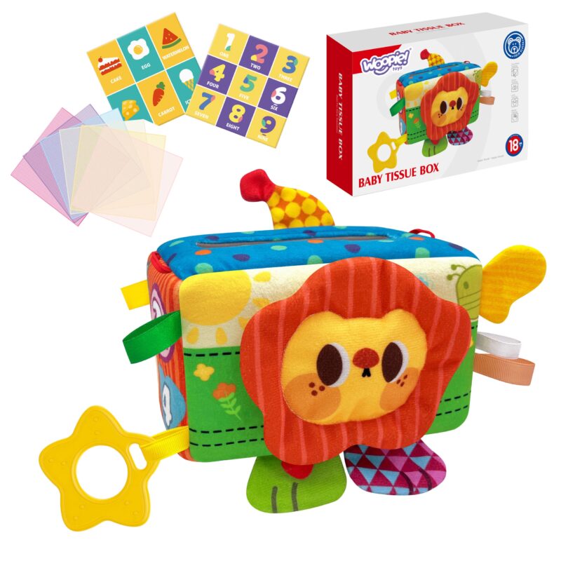 WOOPIE BABY Zabawka Edukacyjna Sensoryczna Pudełeczko Chusteczek