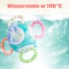 WOOPIE BABY Zabawka Sensoryczna 2w1 Gryzak Grzechotka Motessori
