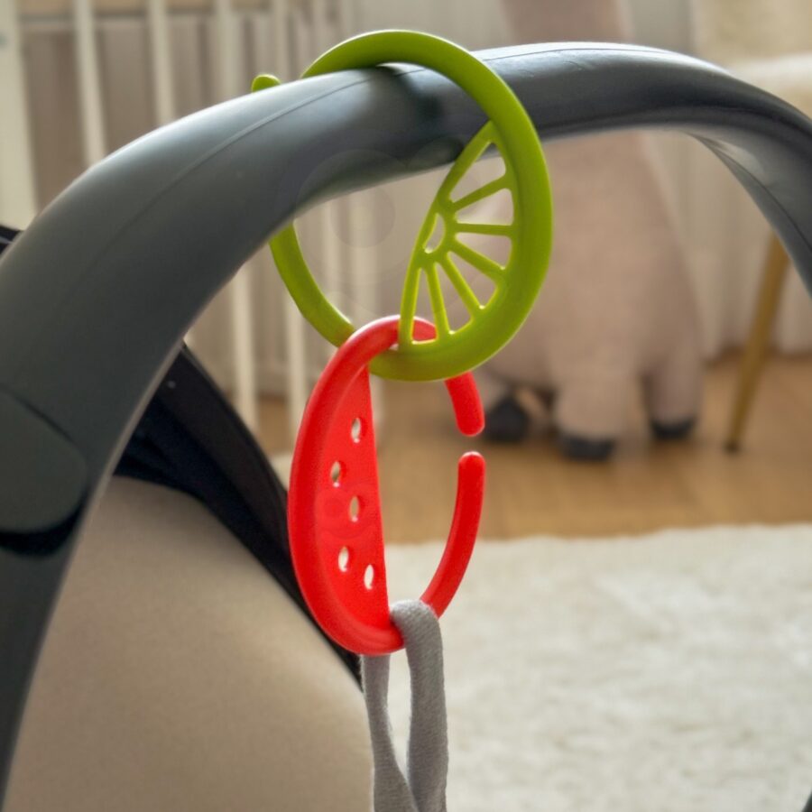 WOOPIE BABY Zabawka Sensoryczna Gryzaki dla Niemowląt Zawieszki Owoce Łańcuszek 4 el.