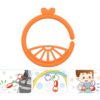 WOOPIE BABY Zabawka Sensoryczna Gryzaki dla Niemowląt Zawieszki Owoce Łańcuszek 4 el.