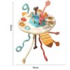 WOOPIE BABY Zabawka Sensoryczna Montessori Gryzak Grzechotka Wielofunkcyjny Lis