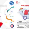 WOOPIE BABY Zabawka Sensoryczna Muzyczna dla Niemowląt Słonik