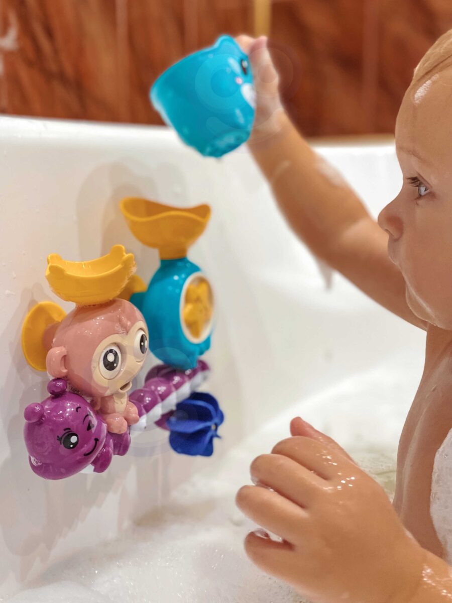 WOOPIE BABY Zabawka Wodna do Kąpieli Małpka + Kubeczek