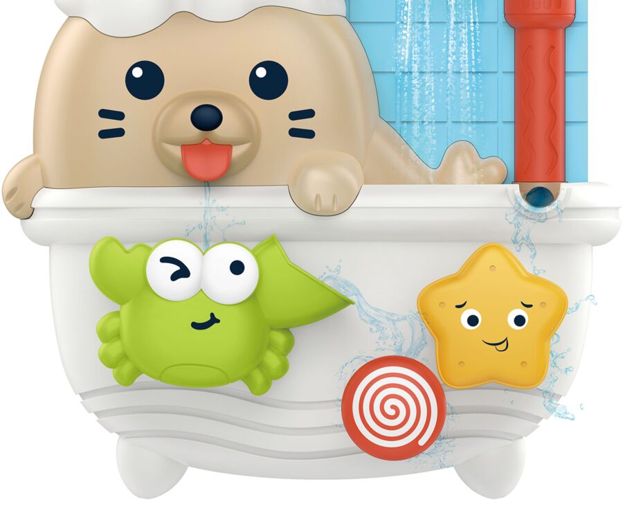 WOOPIE BABY Zabawka do Kąpieli Kranik Fontanna Przelewowa Wodospad Foka