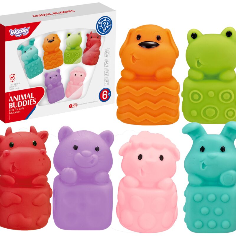 WOOPIE BABY Zwierzątka Sensoryczne Miękkie Zestaw 6 szt WOOPIE BABY Zwierzątka Sensoryczne Miękkie Zestaw 6 szt