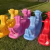 WOOPIE Bujak Wieloosobowy Dino Huśtawka Równoważna Czerwona
